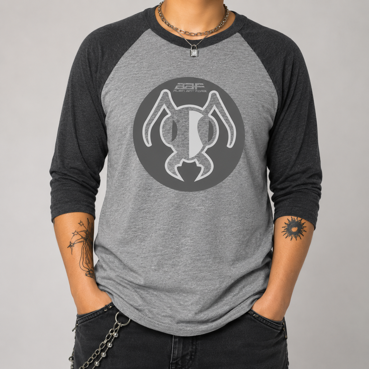 Alien Ant Farm Gray Baseball Tee