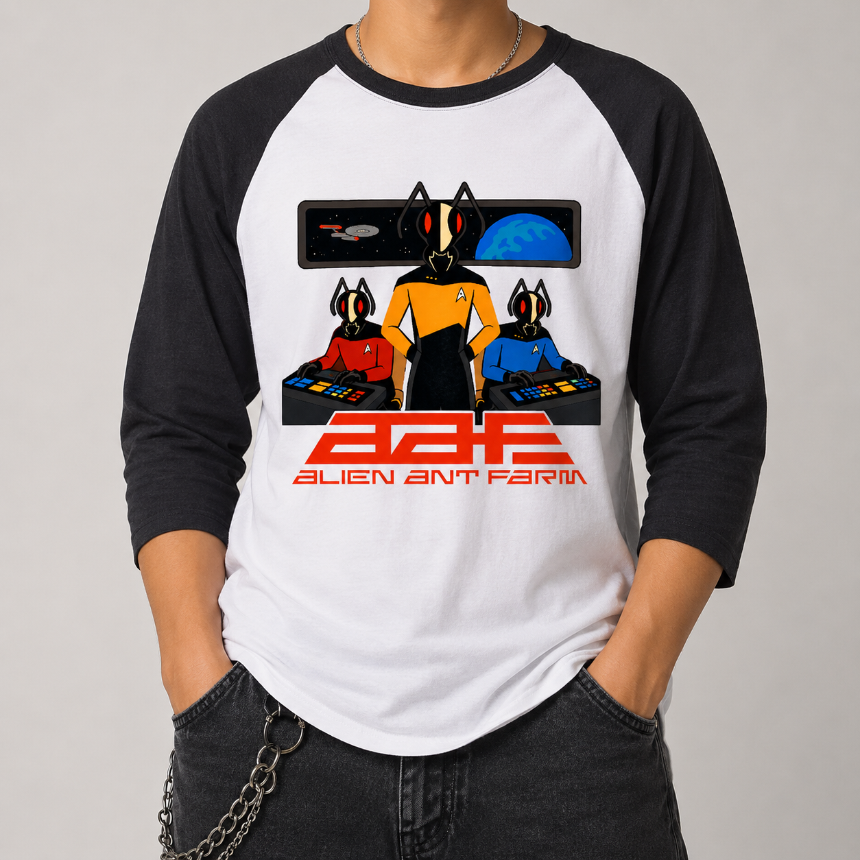 Alien Ant Farm Enterprise Baseball Tee